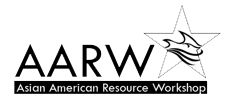 Text and graphic logo for the Asian American Resource Workshop